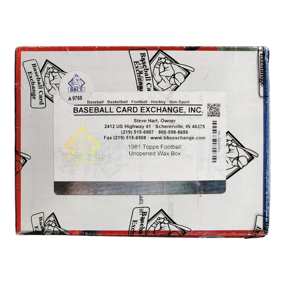 1981 Topps Football Wax Box, 36ct Wax Packs, Joe Montana ROOKIE?, BBCE AUTH