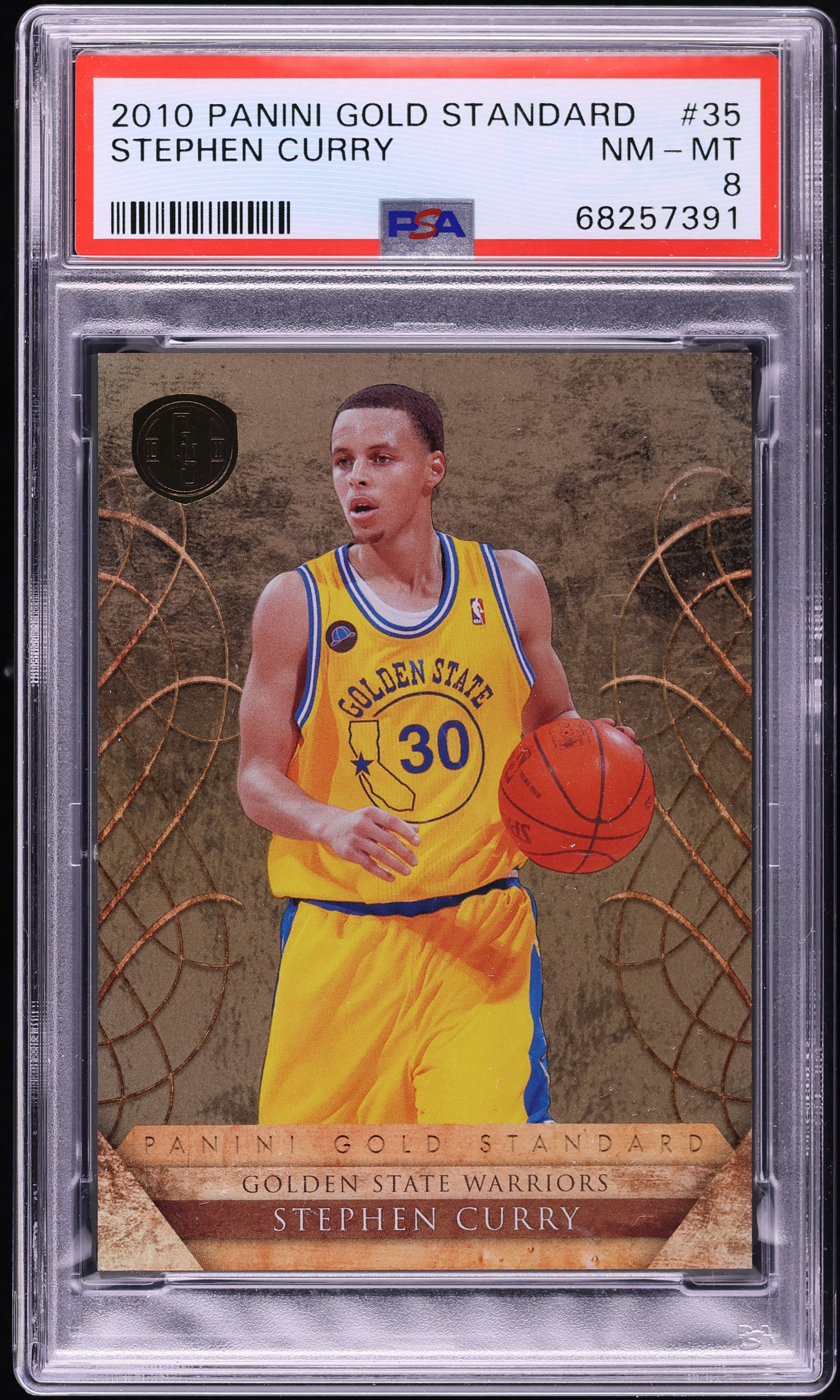 2010 Panini Gold Standard Stephen Curry /299 #35 PSA 8 NM-MT on
