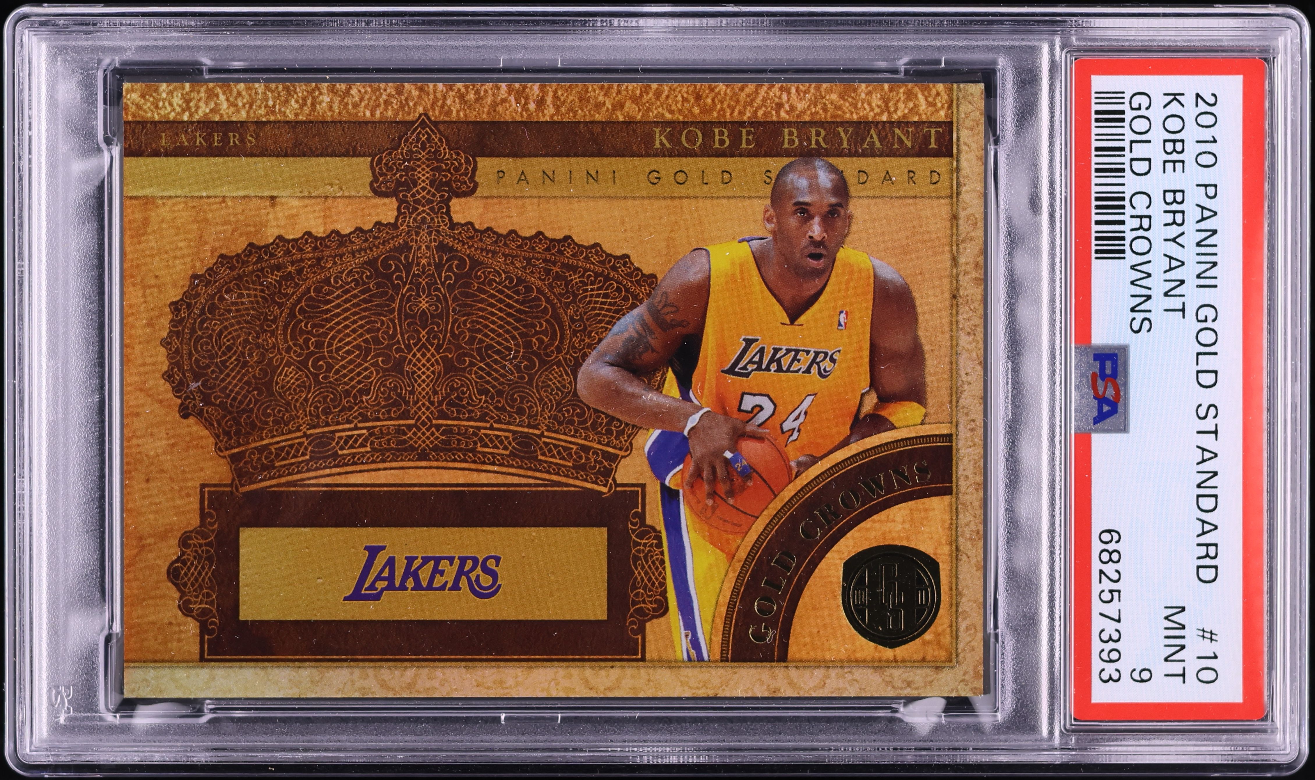 2010 Panini Gold Standard Crowns Kobe Bryant /299 #10 PSA 9 MINT