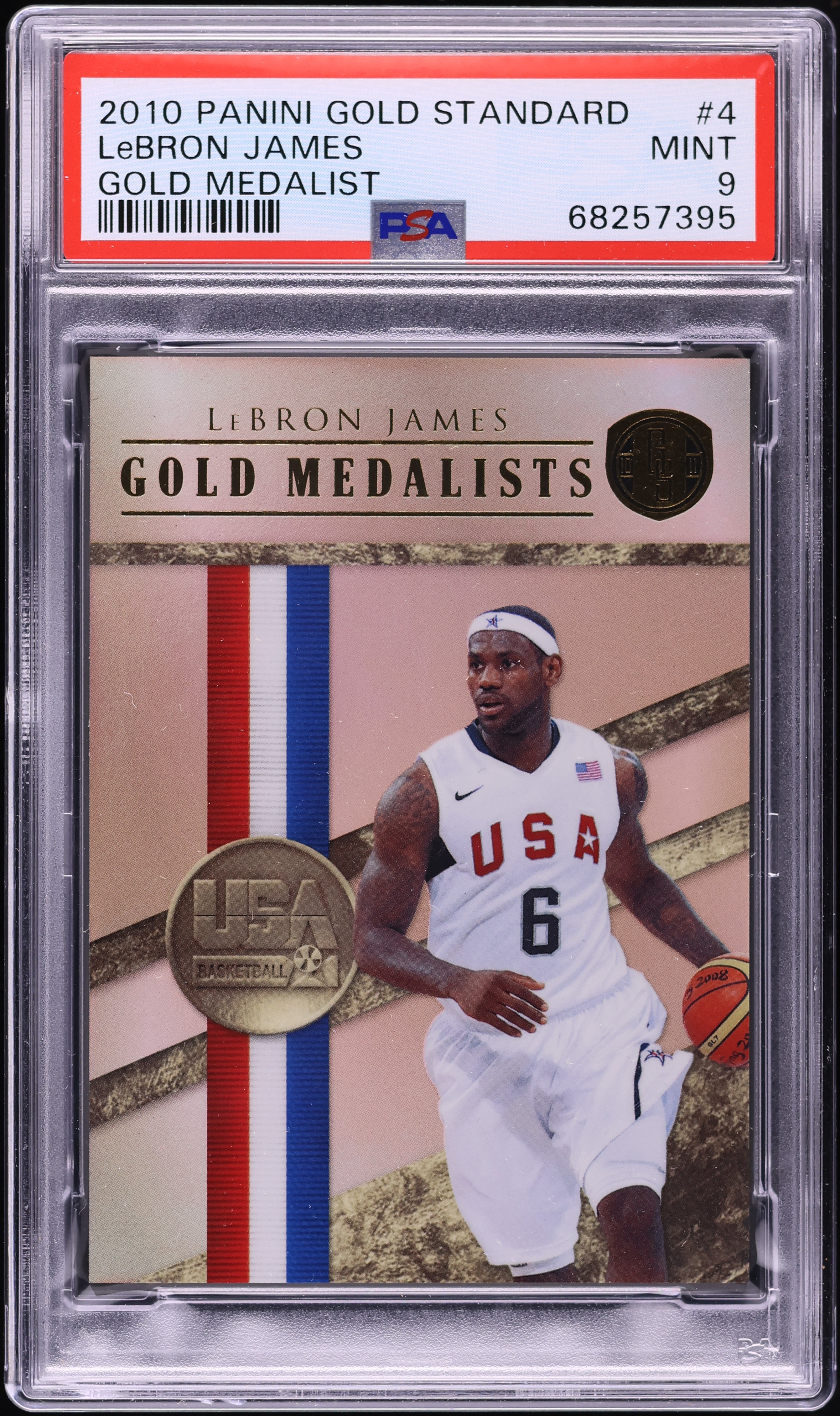 2010 Panini Gold Standard Gold Medalist LeBron James PATCH /299 #4 