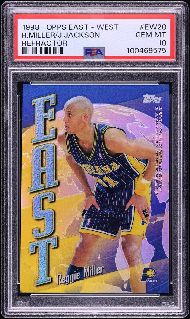 1998 Topps East West Refractor Reggie Miller & Jim Jackson #EW20