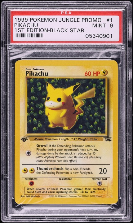 【PSA6】オーダイル_プレミアムファイル PROMO 第1世代 1999 1999 Pokemon Jungle Black Star Promo 1st Edition Pikachu #1 PSA 9