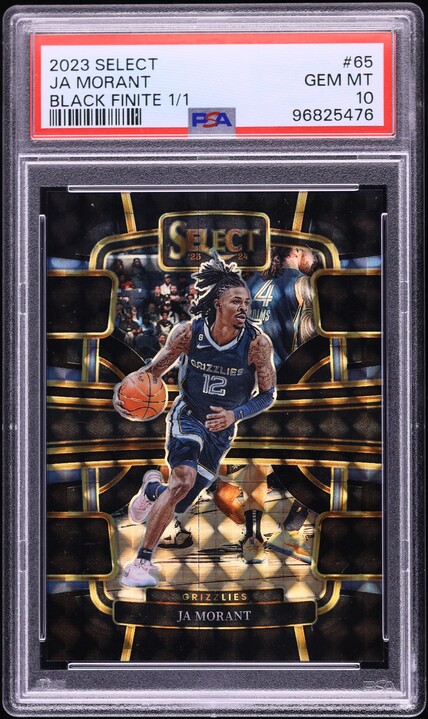 2023 Select Concourse Black Finite Ja Morant 1/1 #65 PSA 10 GEM