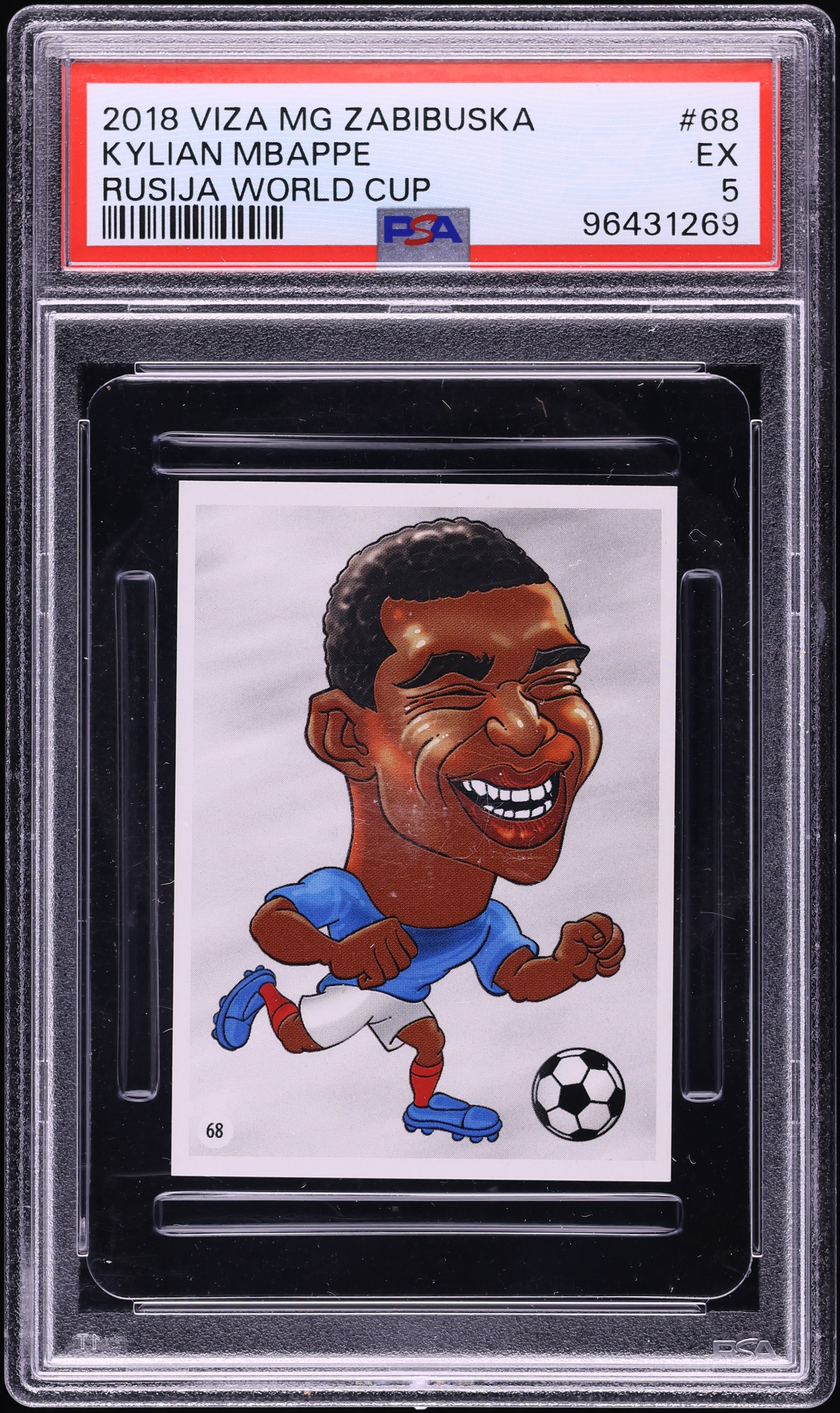 2018 Viza Mg Zabibuska Rusija World Cup Kylian Mbappe ROOKIE #68