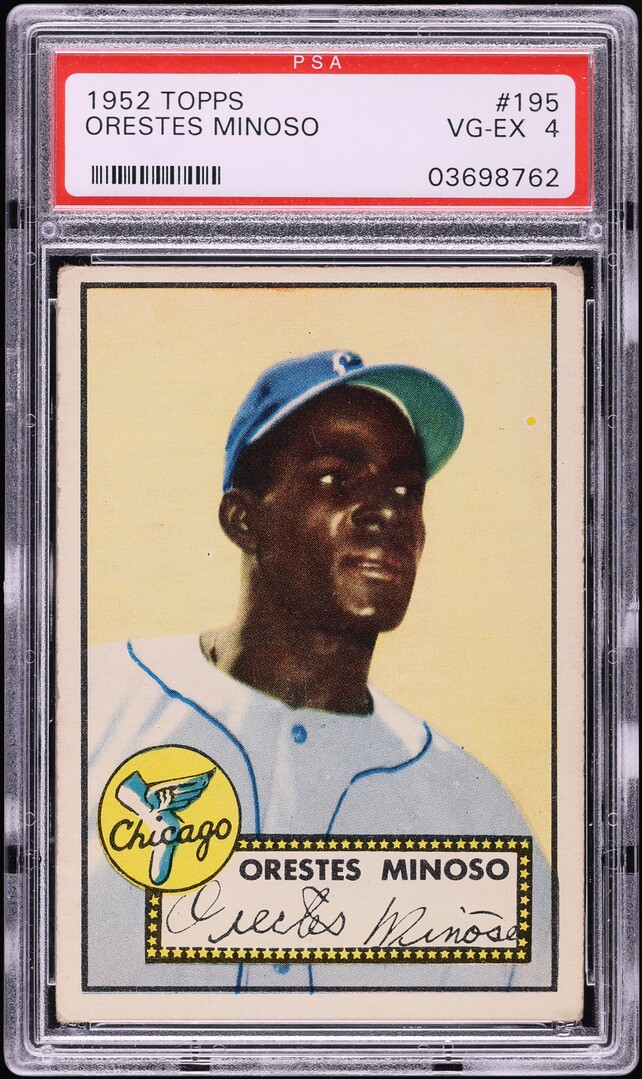 1952 Topps Minnie Minoso ROOKIE #195 PSA 4 VGEX