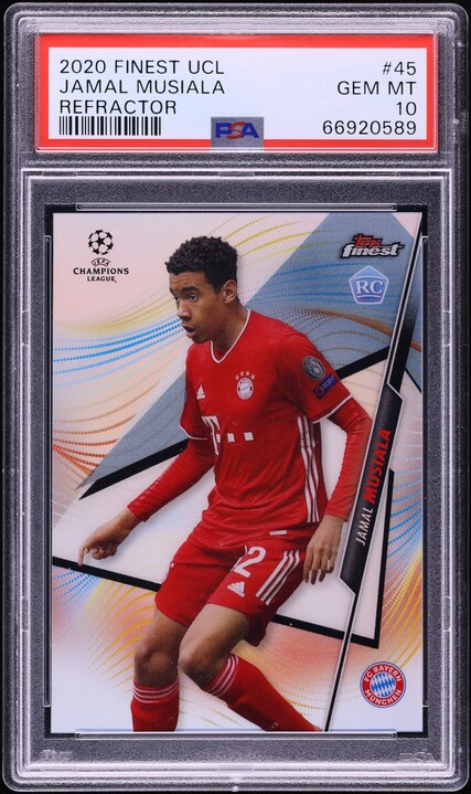 2020 Finest UEFA Champions League Refractor Jamal Musiala ROOKIE