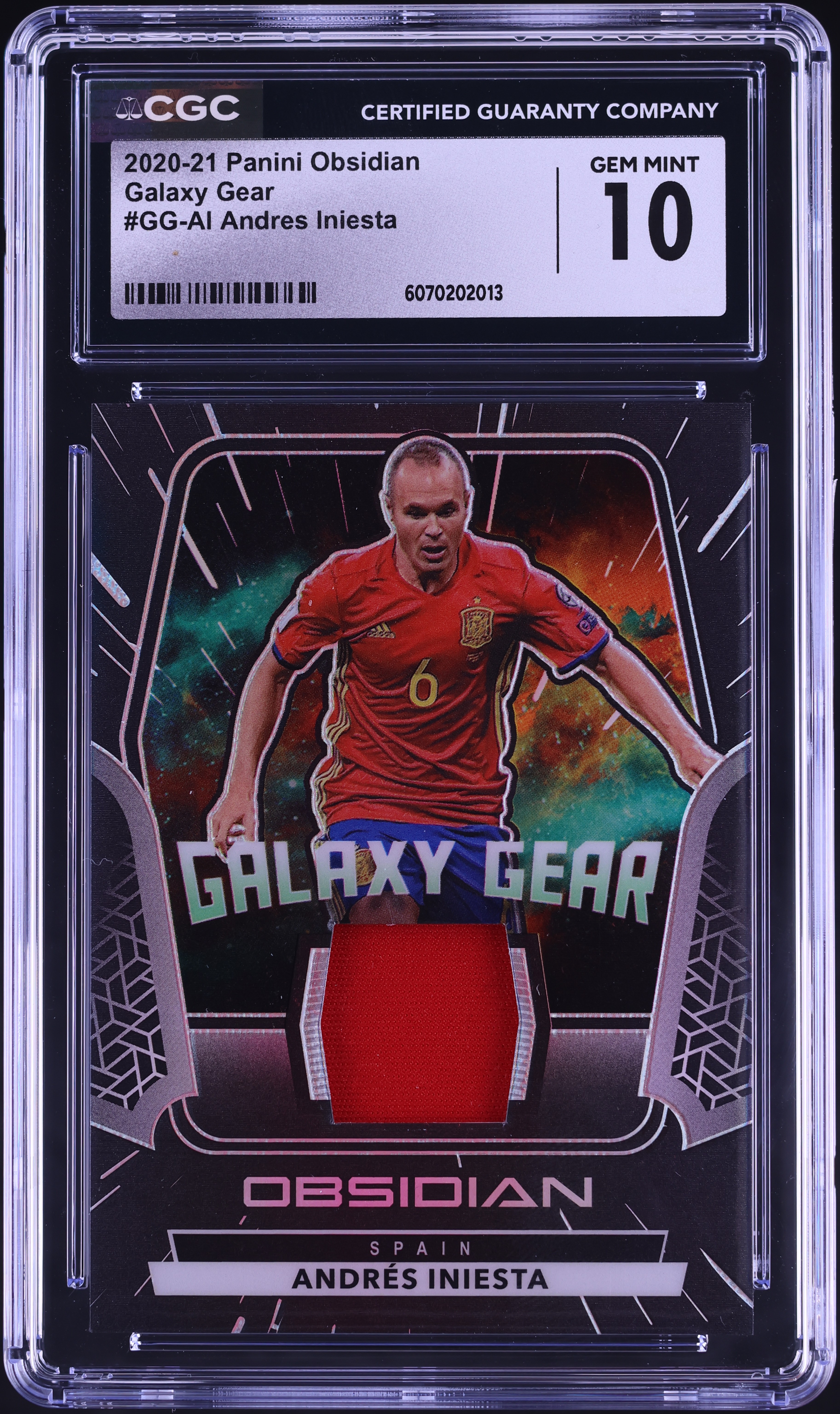 2020 Panini Obsidian Galaxy Gear Andres Iniesta PATCH /149 #GGAI
