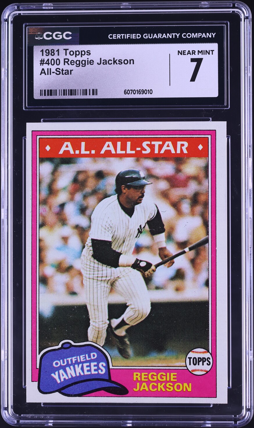 1981 Topps Reggie Jackson ALL-STAR #400 CGC 7 NRMT