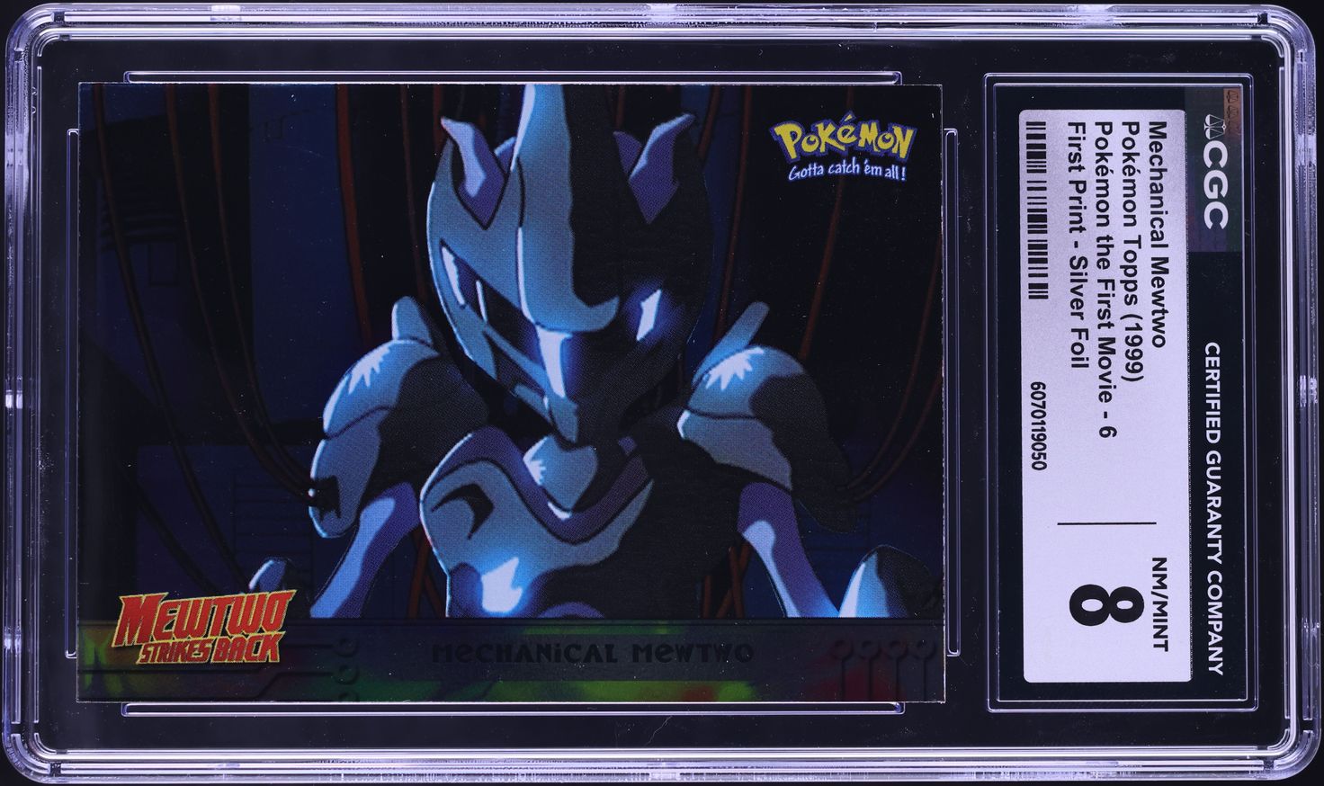 1999 Topps Pokemon The First Movie Silver Foil Mechanical Mewtwo #6 CGC 8  NM-MT on Fanatics Collect