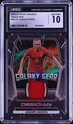 2020 Panini Obsidian Galaxy Gear Andres Iniesta PATCH /149 #GGAI