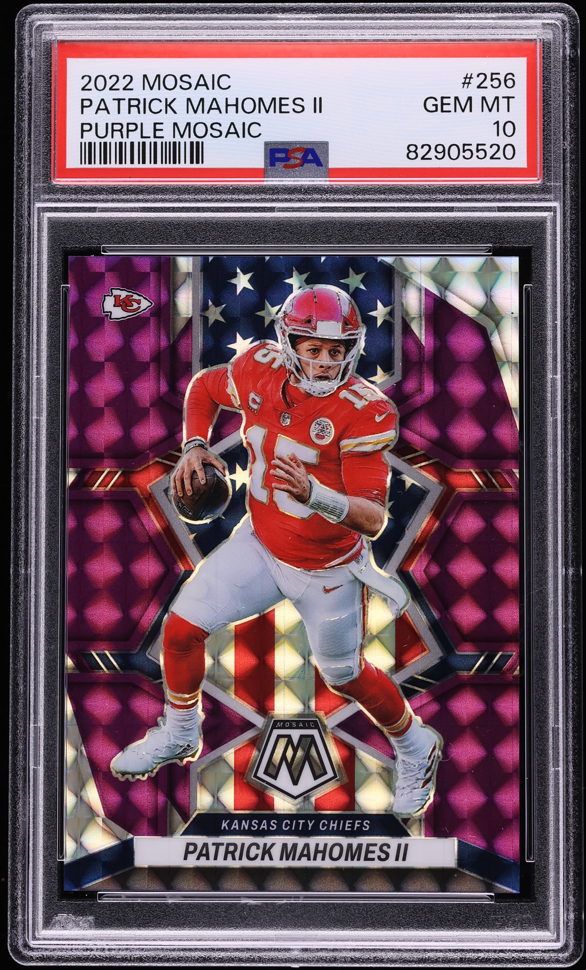 さ*ー様 2022 Patrick Mas II 2022 Panini Mosaic Purple Patrick Mahomes II /49 #256 PSA 10 GEM