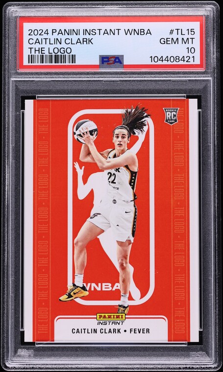 2024 Panini Instant WNBA The Logo Caitlin Clark ROOKIE /2832 #TL15 PSA 10 GEM