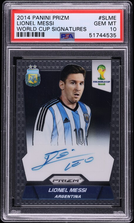 2014 Panini Prizm World Cup Signatures Lionel Messi AUTO #S-LME