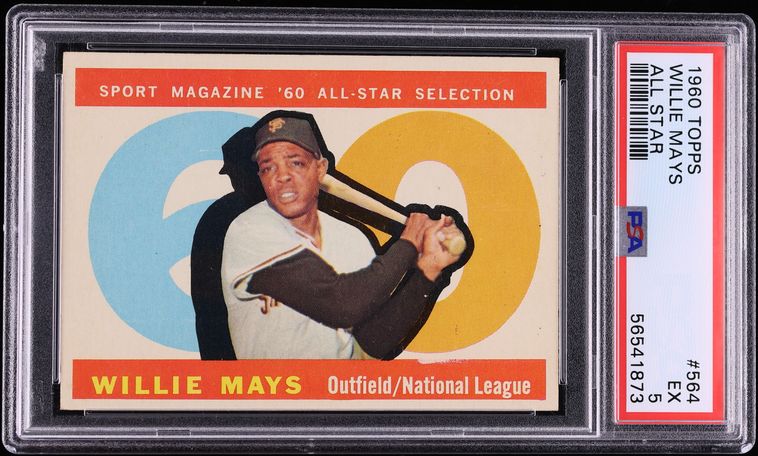 1960 Topps Willie Mays ALL-STAR #564 PSA 5 EX
