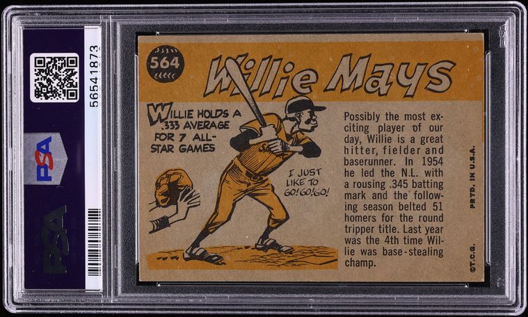 1960 Topps Willie Mays ALL-STAR #564 PSA 5 EX