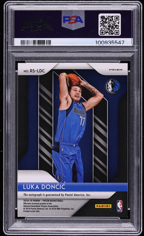2018 Panini Prizm Choice Luka Doncic ROOKIE AUTO DNA 10 #RS-LDC