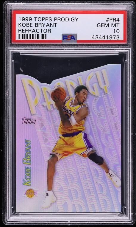 1999 Topps Prodigy Refractor Kobe Bryant #PR4 PSA 10 GEM MINT on