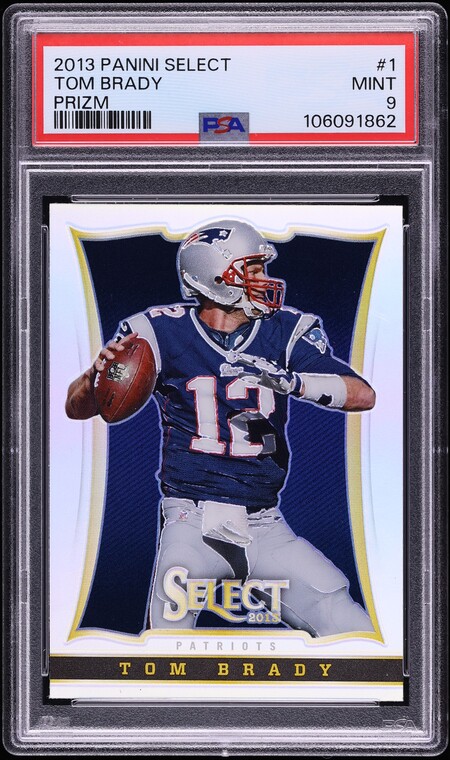2013 Select Silver Prizm Tom Brady #1 PSA 9 MINT