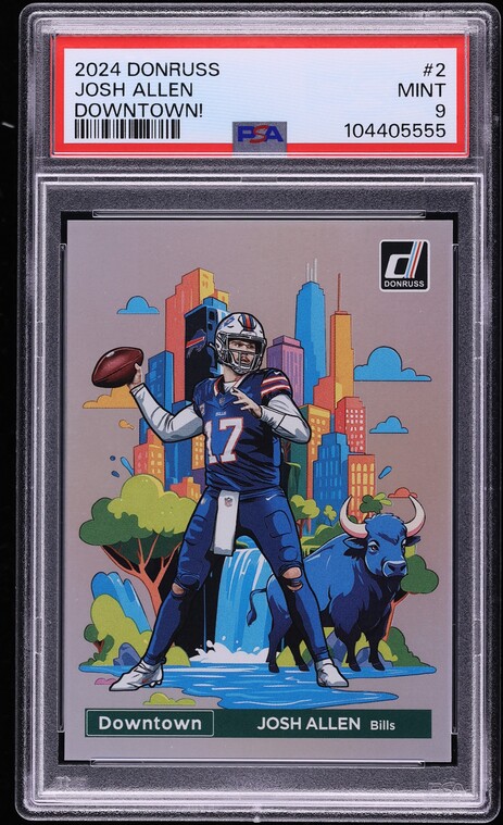 2024 Panini Donruss Downtown Josh Allen #2 PSA 9 MINT