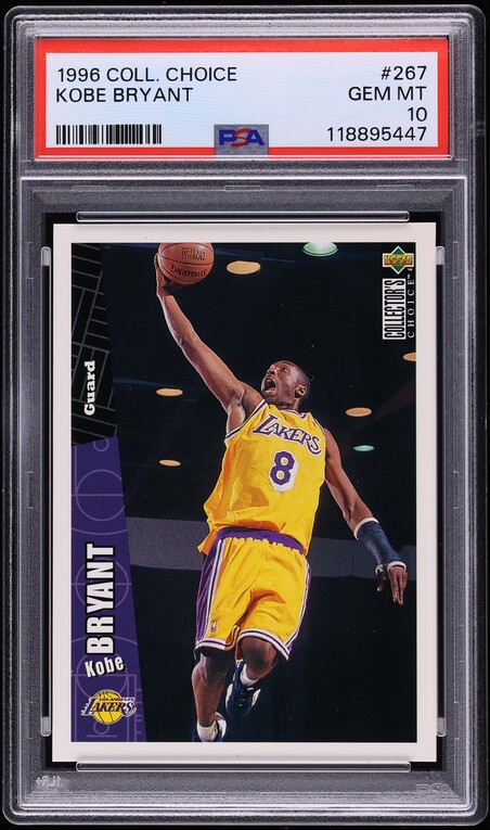 1996 Collector's Choice Kobe Bryant ROOKIE #267 PSA 10 GEM MINT
