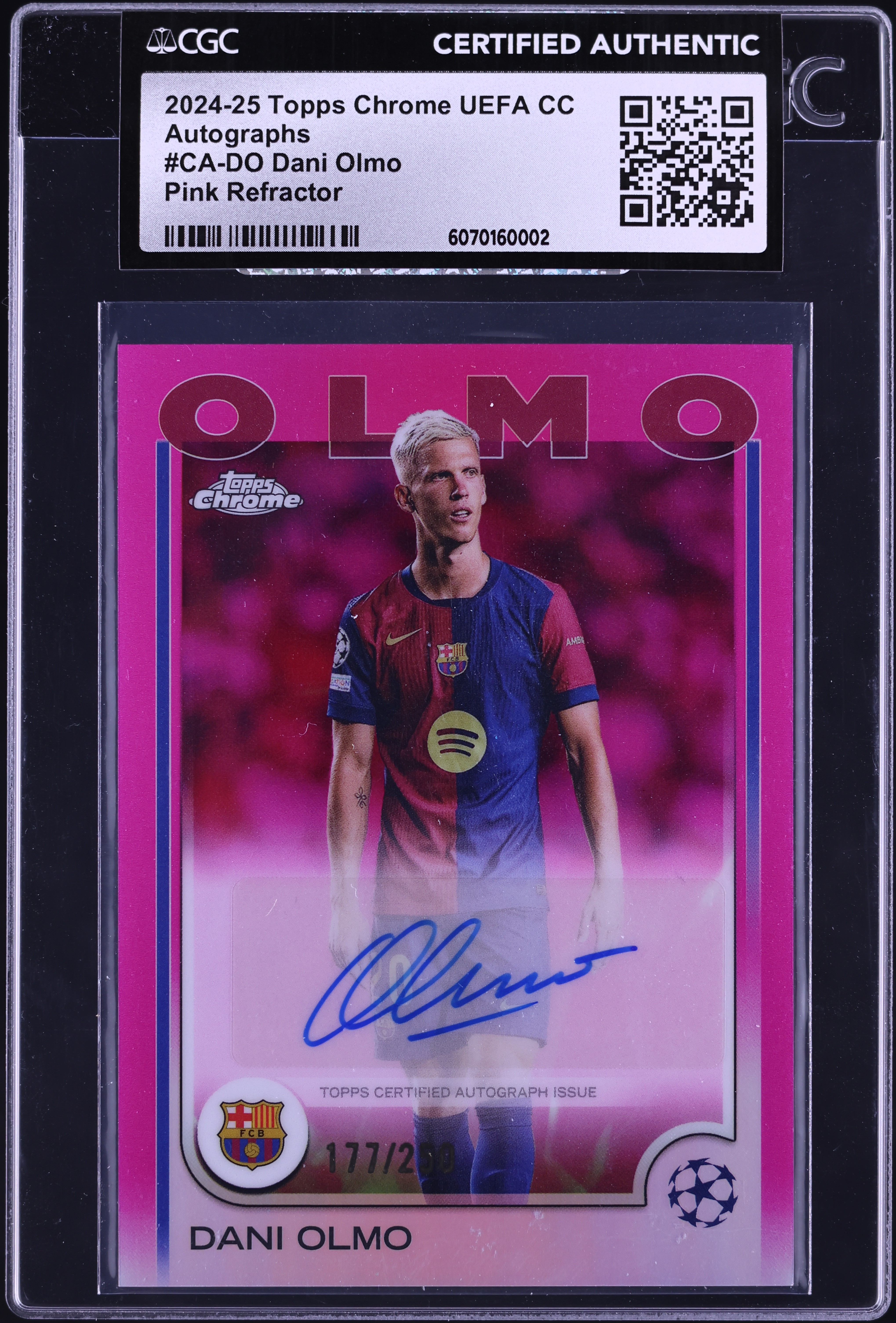 Topps DANI OLMO ダニ オルモ 直筆サイン Gold Lava Topps DANI OLMO ダニ オルモ 直筆サイン Gold Lava Topps DANI OLMO