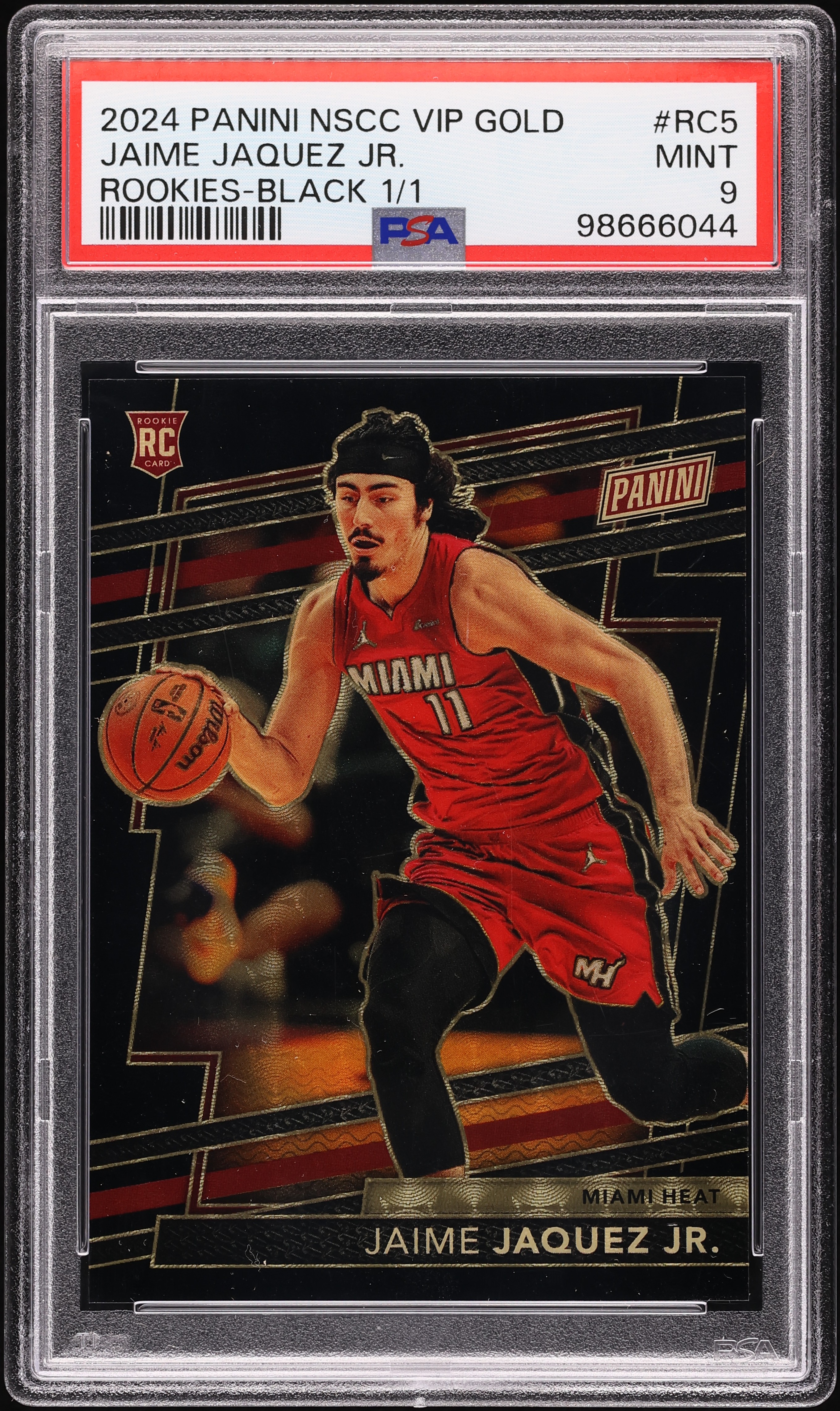 2024 Panini NSCC VIP Gold Black Jaime Jaquez Jr. ROOKIE 1/1 #RC5