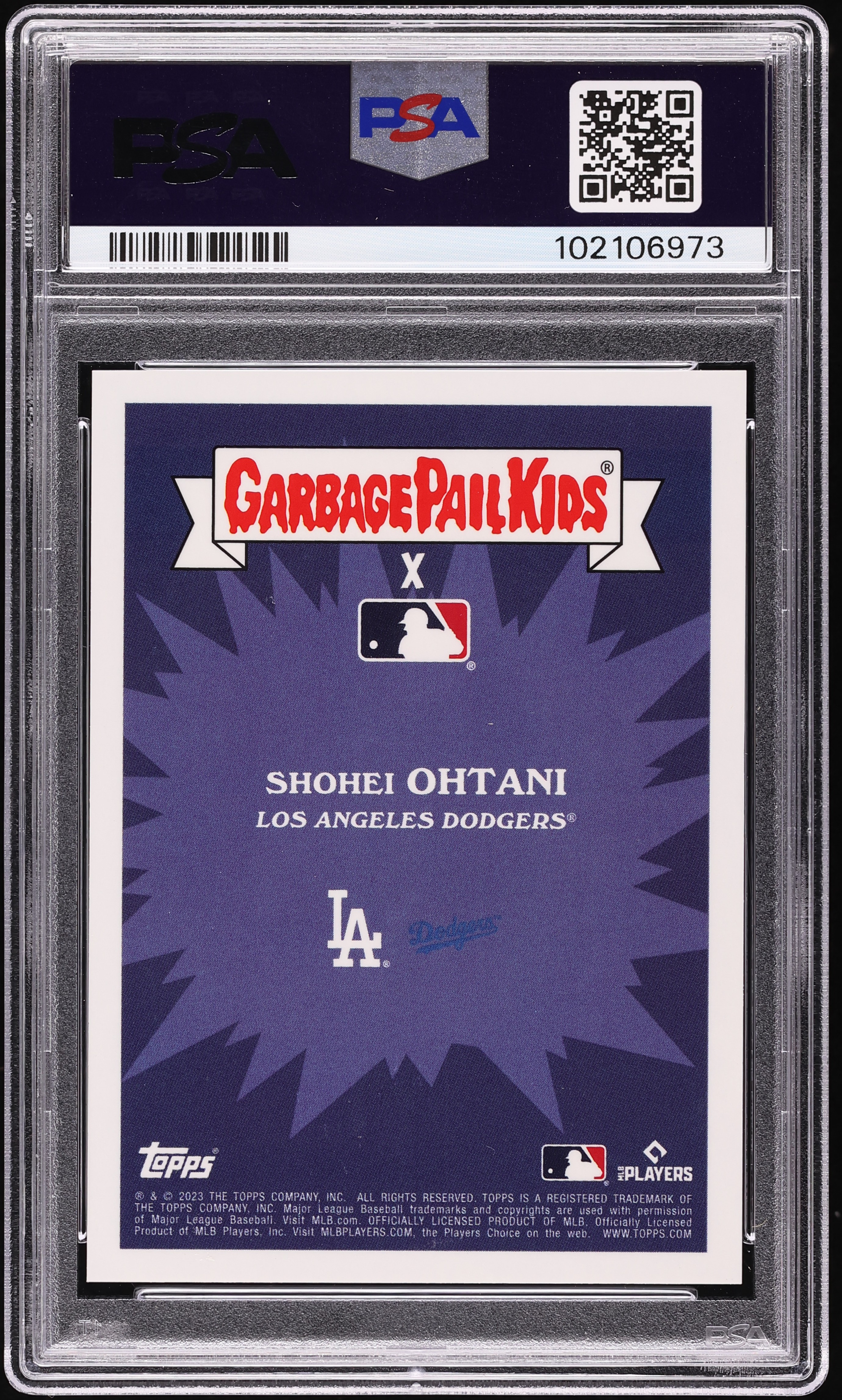 2023 Topps Garbage Pail Kids MLB Series 3 Pink Foil Other Half 