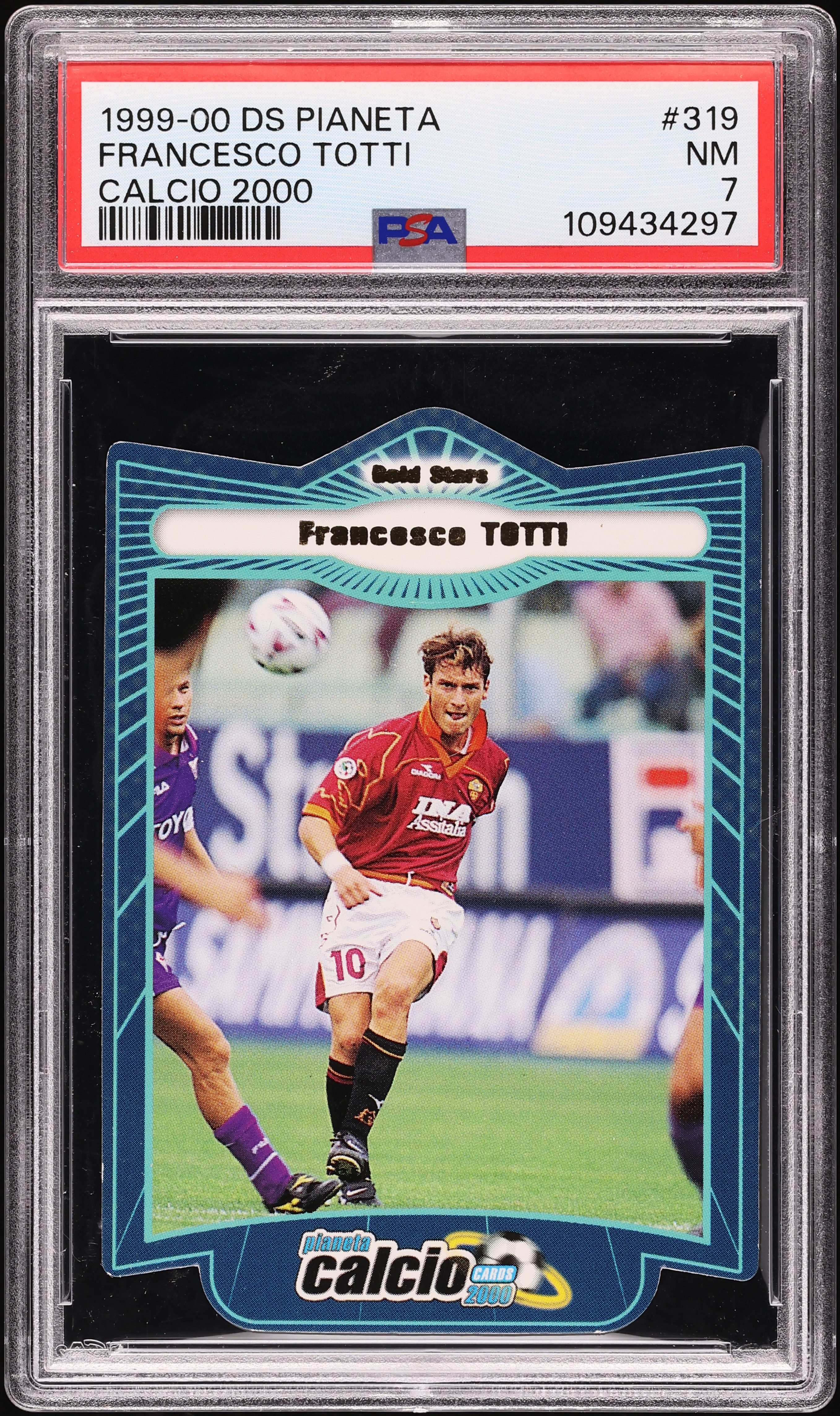 Totti 1999 DS Pianeta Calcio 2000 Francesco Totti #319 PSA 7 NRMT on