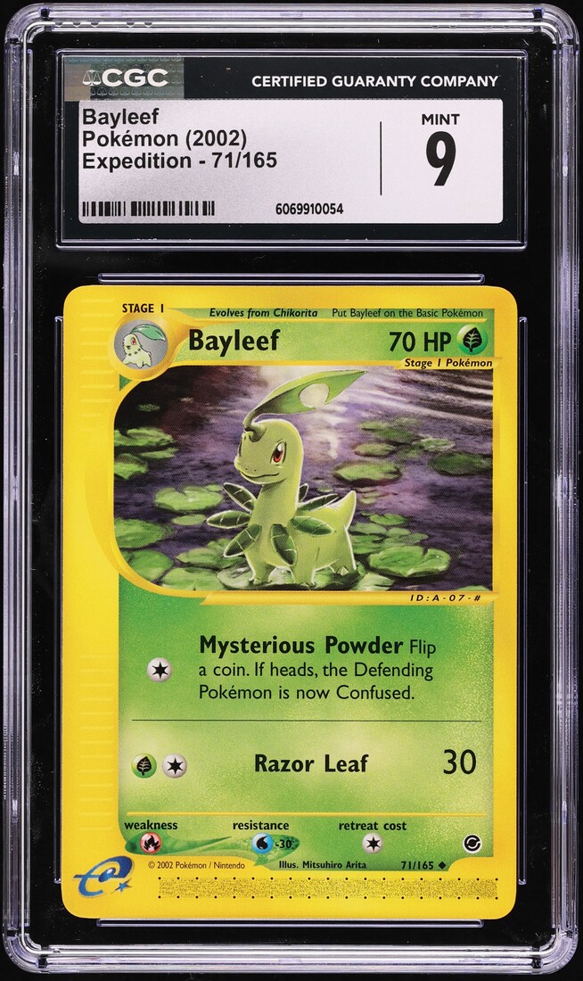 2002 Pokemon Expedition Bayleef #71 CGC 9 MINT