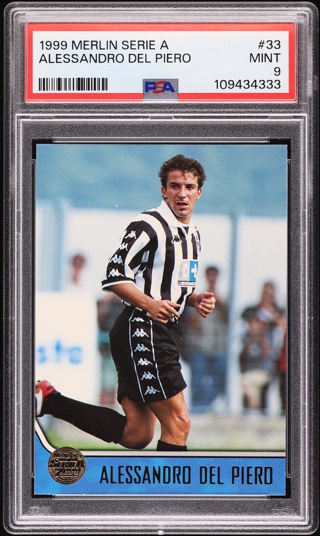 1999 Merlin Serie A Alessandro Del Piero #33 PSA 9 MINT