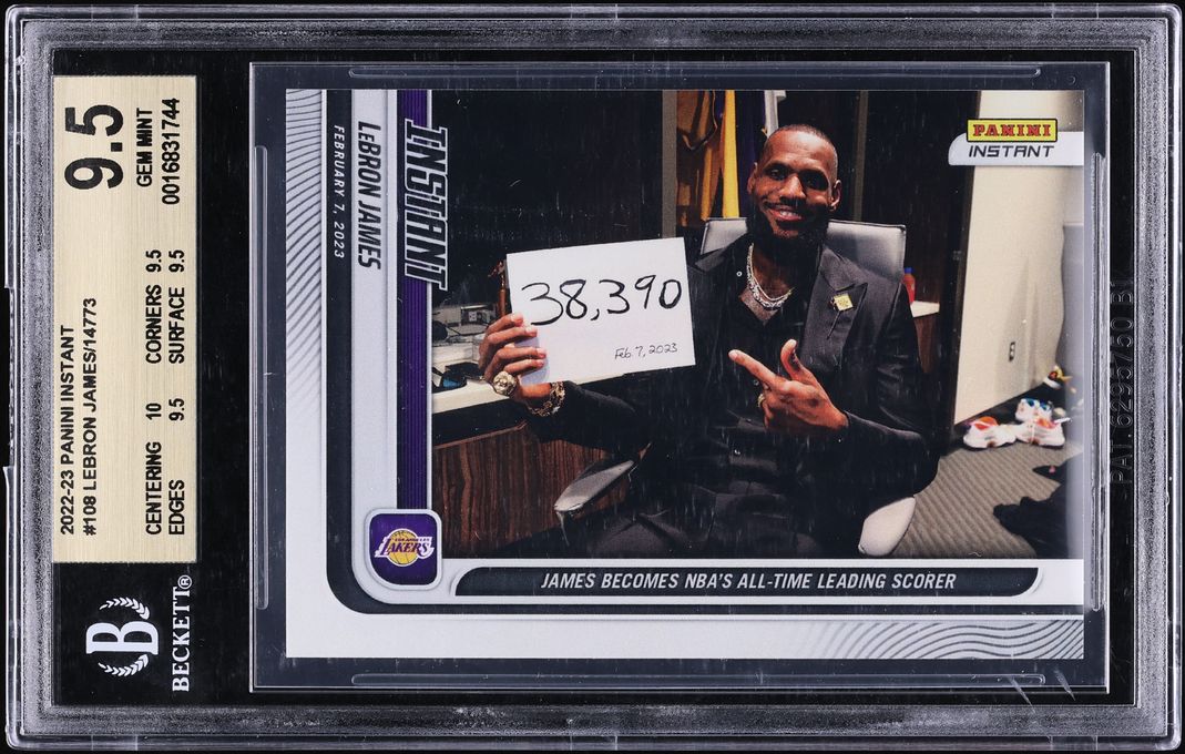 2022 Panini Instant LeBron James /14773 #108 BGS 9.5 GEM MINT