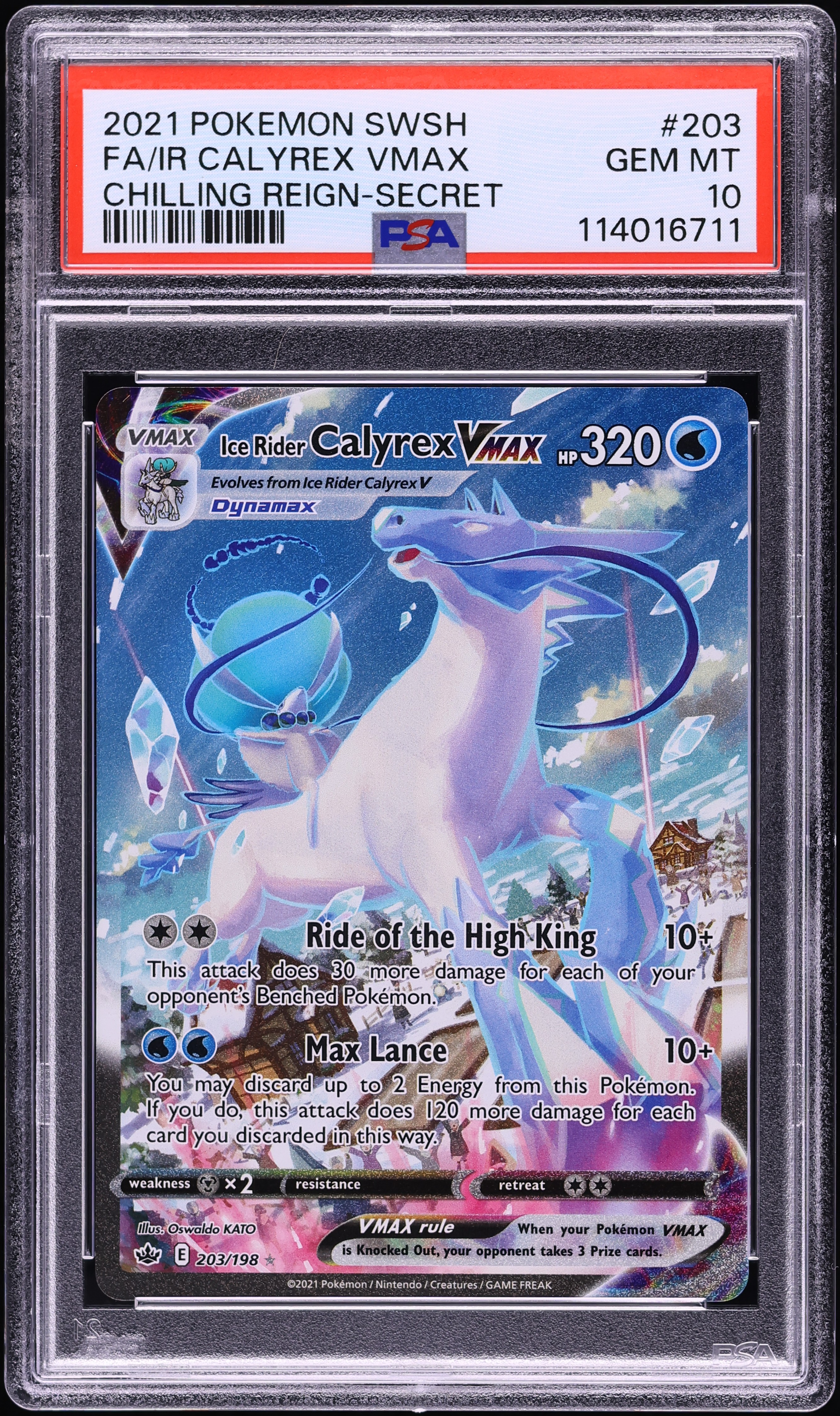 calyrex pokemon card Ice and shadow rider cards Colorless Artist Ice Rider Calyrex VMAX (Alternate