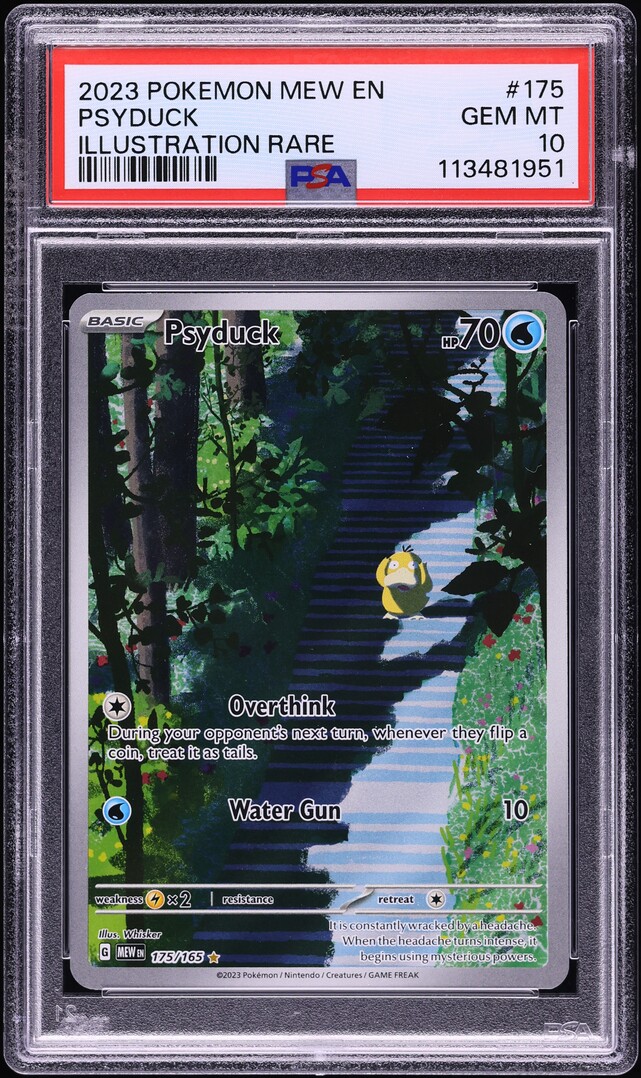 2023 Pokemon Scarlet & Violet 151 IR Psyduck #175 PSA 10 GEM MINT