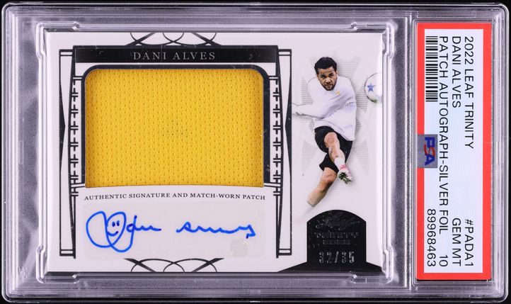 2015 Select First Team Orange Dani Alves PATCH /149 #FT-DA CGC 8.5