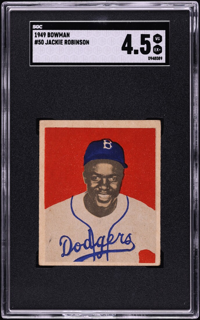 1949 Bowman Jackie Robinson ROOKIE #50 SGC 4.5 VGEX+