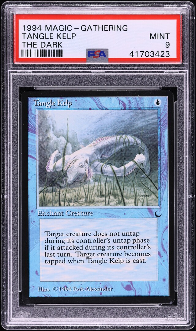 1994 Magic The Gathering MTG The Dark Tangle Kelp PSA 9 MINT on