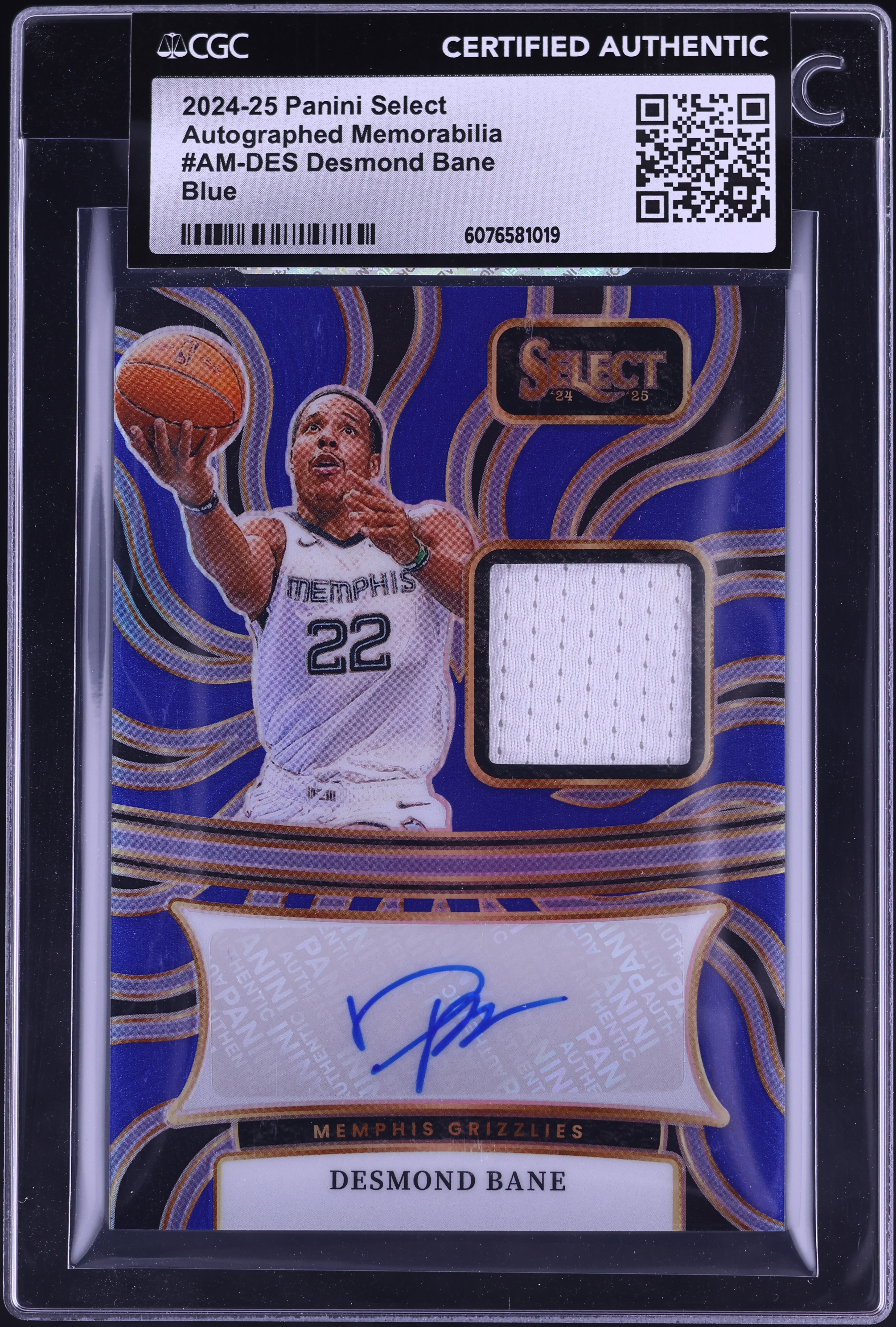 Desmond Bane Contenders Prizm Autograph