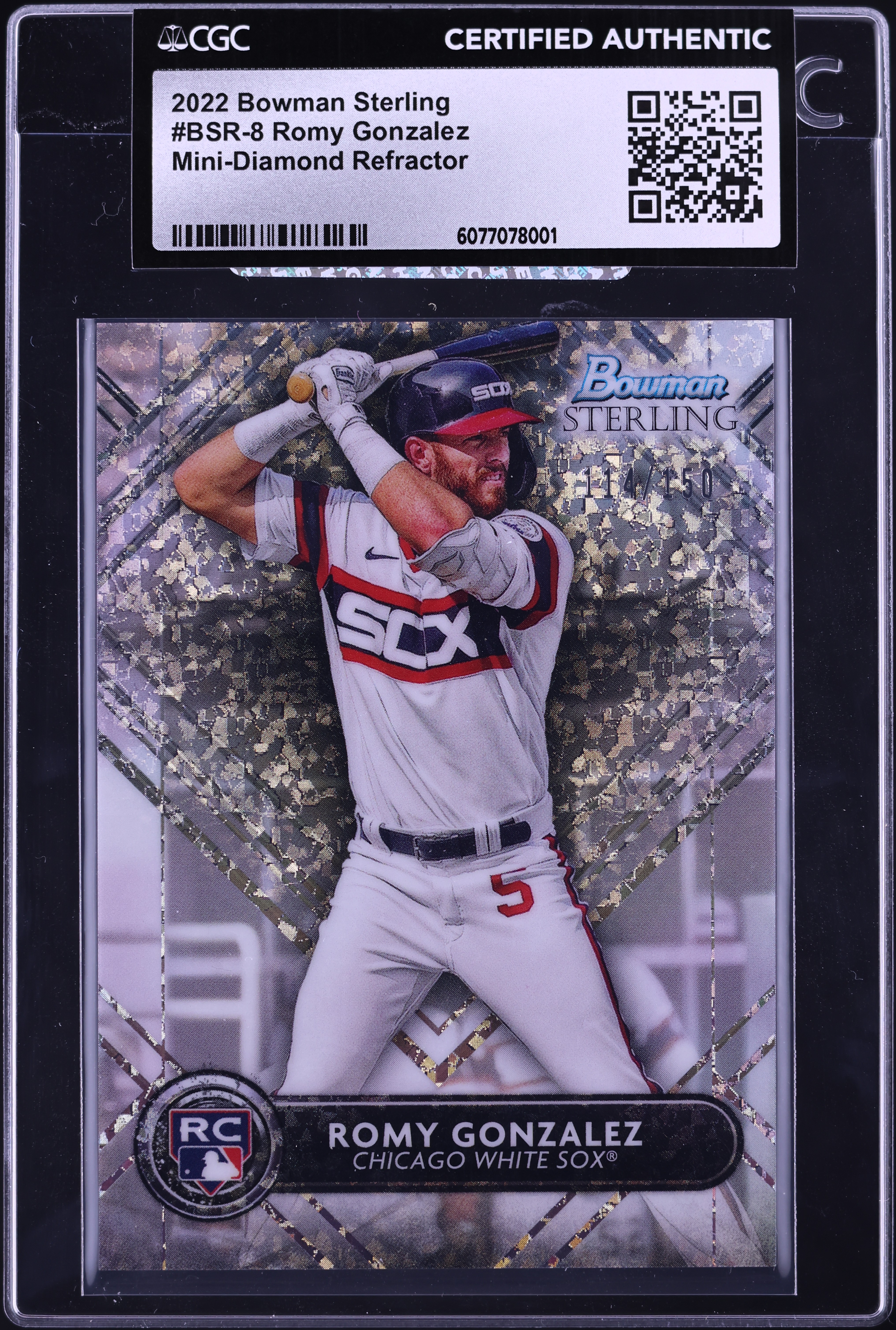 2022 Bowman Sterling Mini-Diamond Refractor Romy Gonzalez ROOKIE