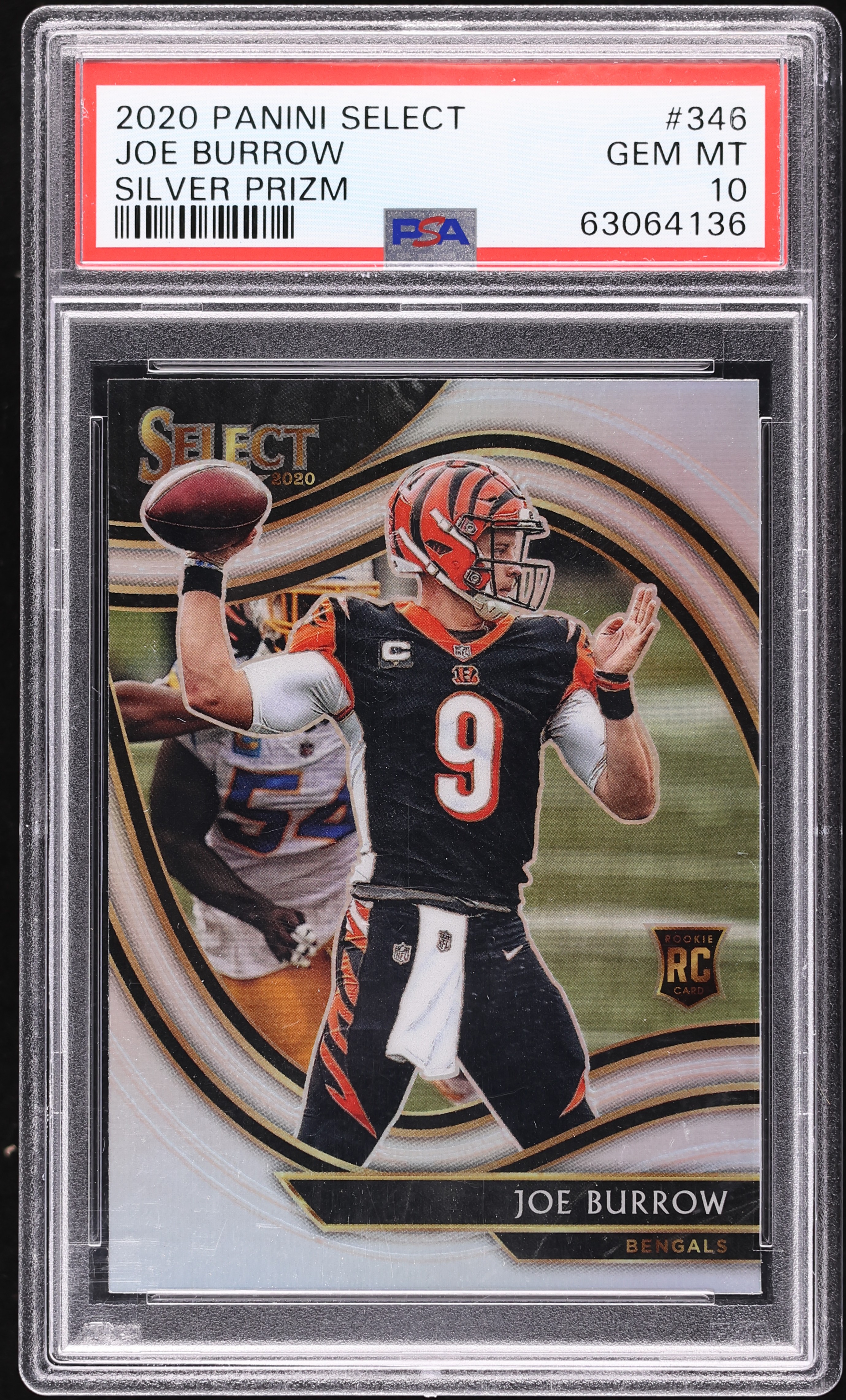 graded joe burrow rookie card Amazon.com: Joe Burrow 2020 Select Football Rookie Card RC #146