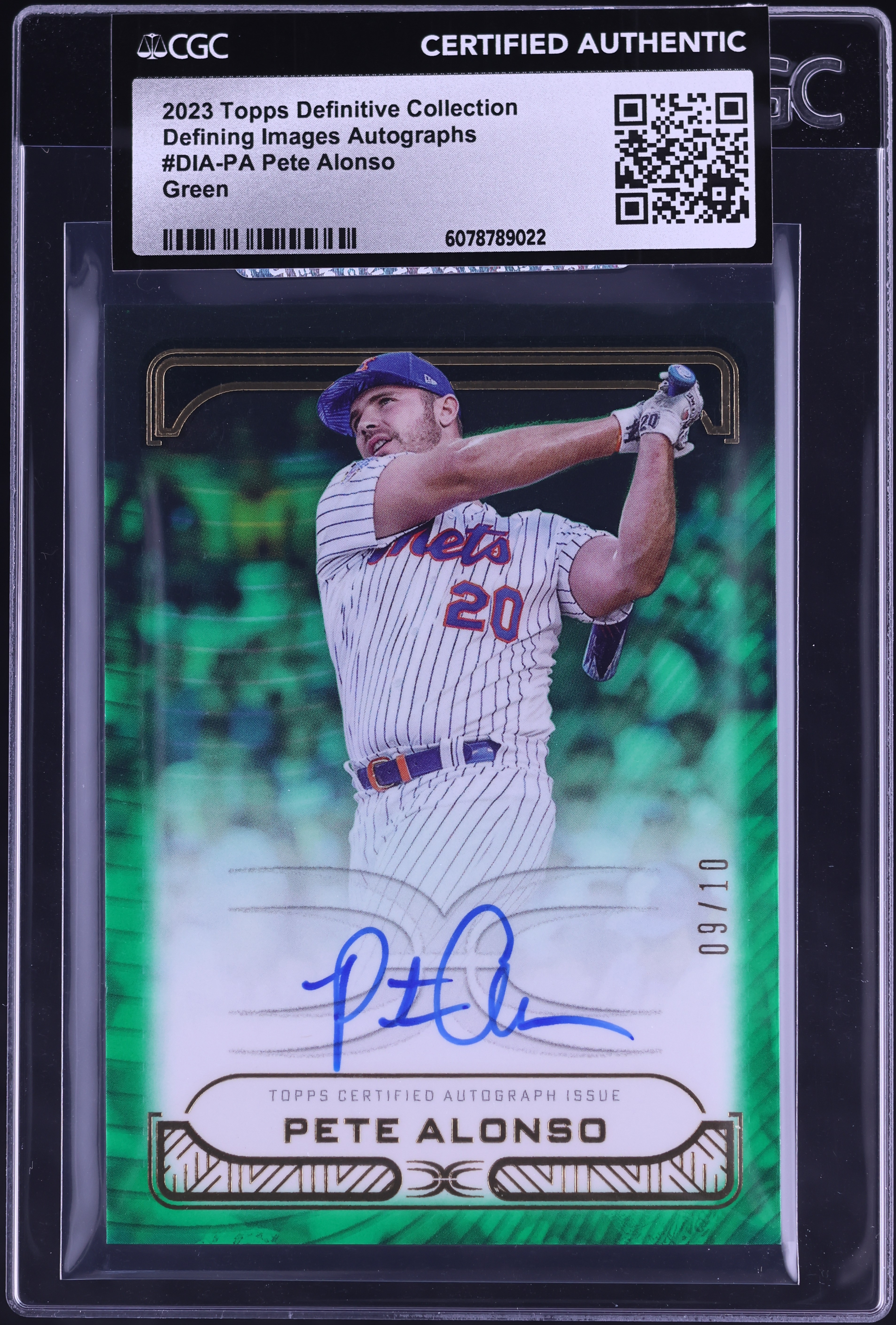 スポーツ選手 TOPPS DEFINITIVE 2023 Topps Definitive Collection Defining Green Pete Alonso AUTO