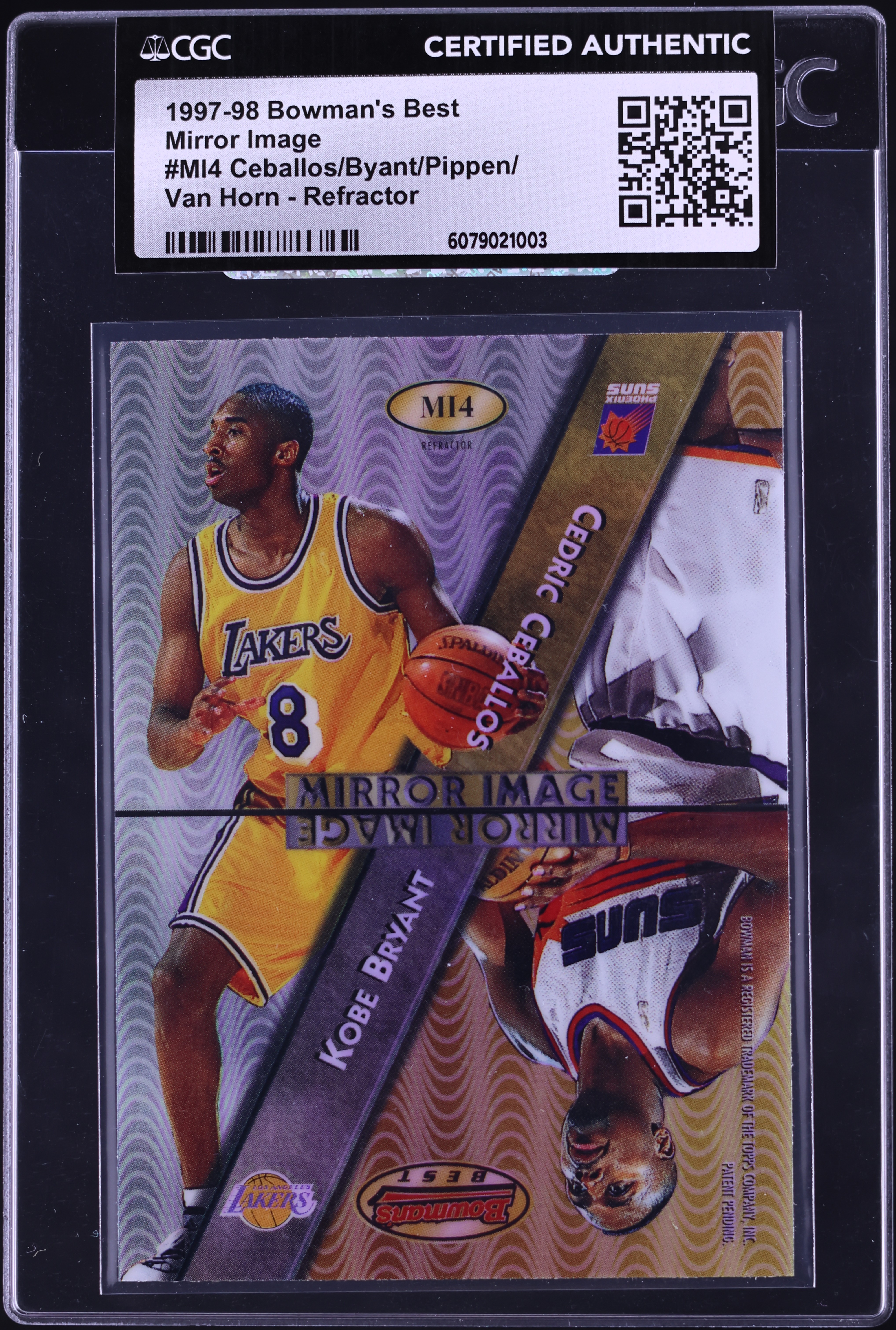 1997 Bowman's Best Mirror Image Refractor Scottie Pippen Kobe