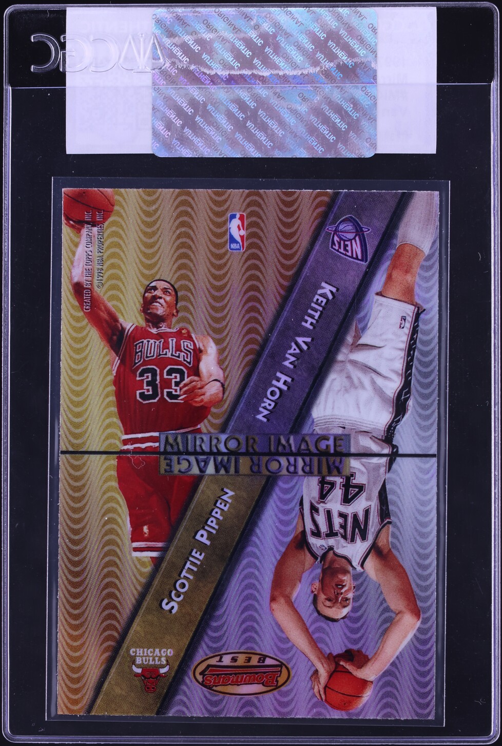 1997 Bowman's Best Mirror Image Refractor Scottie Pippen Kobe