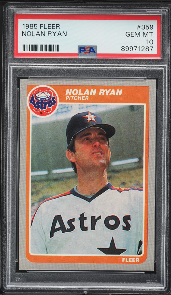 1985 Fleer Nolan Ryan #359 PSA 10 GEM MINT
