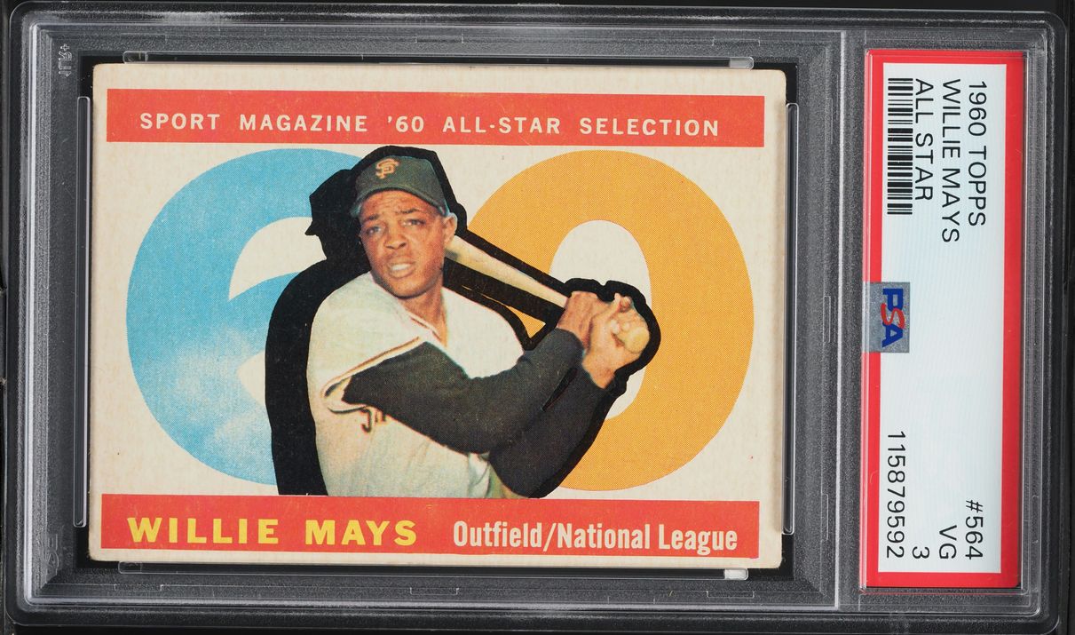 1960 Topps Willie Mays ALL-STAR #564 PSA 3 VG