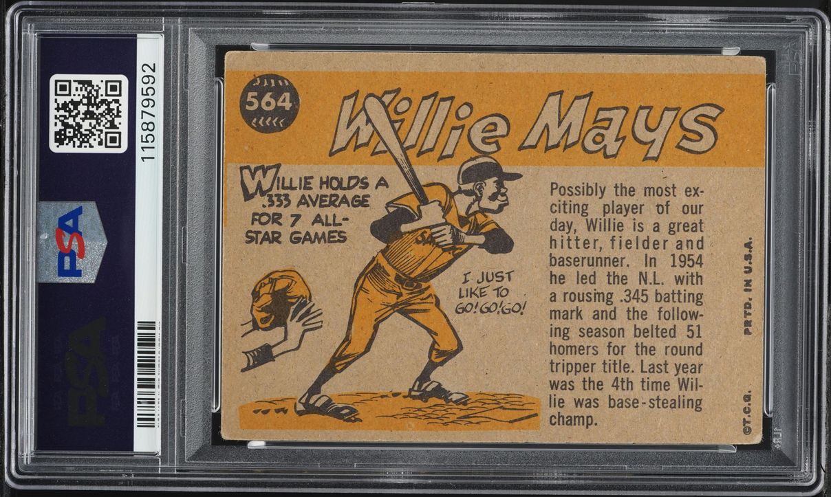 1960 Topps Willie Mays ALL-STAR #564 PSA 3 VG