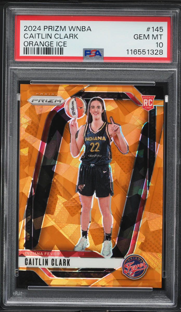 2024 Panini Prizm WNBA Orange Ice Caitlin Clark ROOKIE #145 PSA 10 GEM MINT