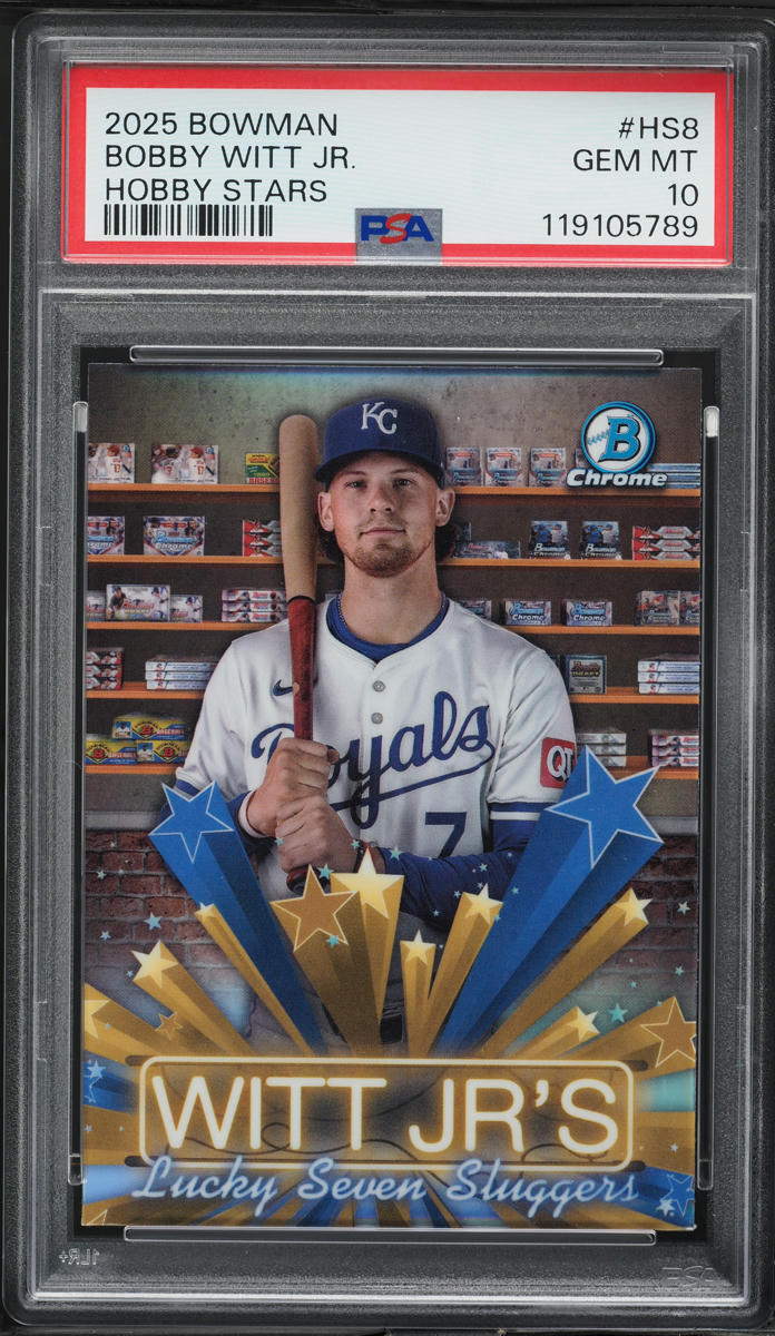 2025 Bowman Hobby Stars Bobby Witt Jr. #HS8 PSA 10 GEM MINT