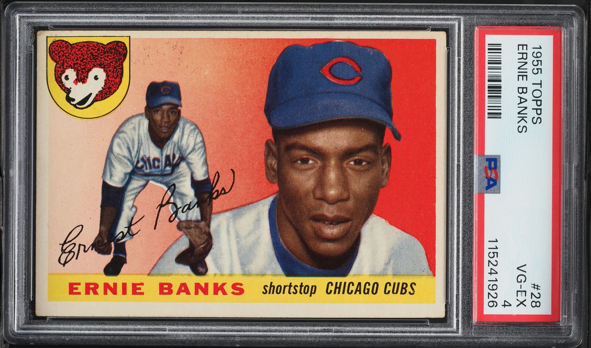 1955 Topps Ernie Banks #28 PSA 4 VGEX