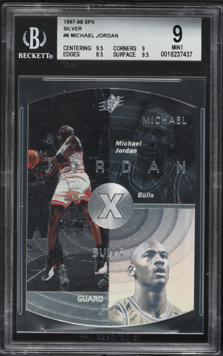 1997 SPx Silver Michael Jordan #6 BGS 9 MINT