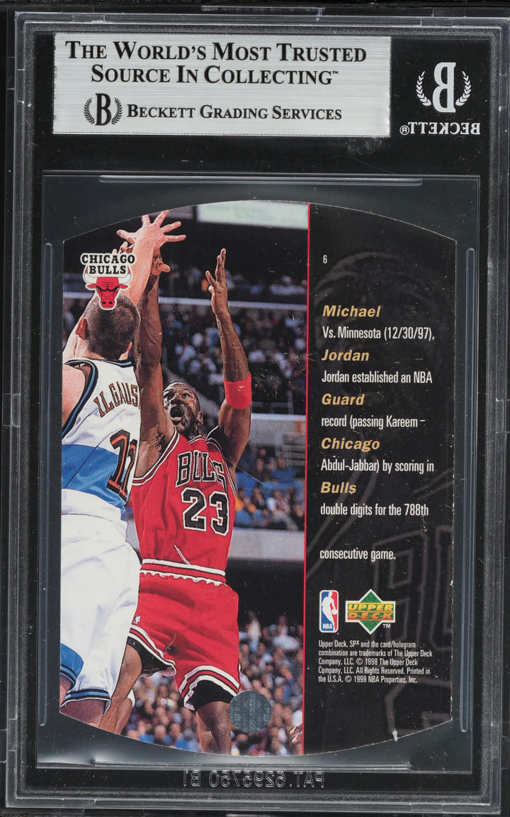 1997 SPx Silver Michael Jordan #6 BGS 9 MINT